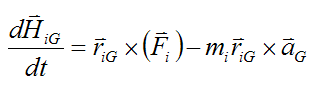 Substitute newtons second law into equation 11 for angular momentum