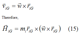 Angular momentum equation for small mass element in rigid body 2
