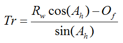 trail equation for front bike wheel