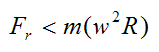 Outward radial motion of particle on turntable if friction force insufficient