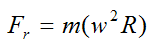 Reactive centrifugal force for particle sitting on turntable