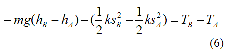 Total work done on rigid body for conservation of energy 2