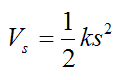 Potential energy of elastic spring acting on rigid body for conservation of energy