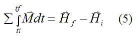 Angular momentum equation for a rigid body experiencing general three dim motion for cons of ang mom
