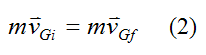 Linear momentum equation for a system of particles for conservation of linear momentum 2