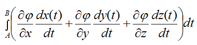 For cons force the total work done on particle from A to B is the difference of some potential func3