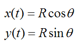 Position of a particle in polar coordinates for curvilinear motion