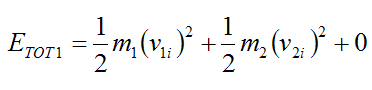 Stage 1 of a theoretical impact for elastic collision 3