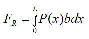 Integrate pressure over the bottom of crate to find resultant force