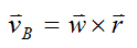 Equation for velocity of point B on rigid body for general motion if point A is stationary