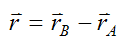 Vector equation giving r vector on rigid body for general motion