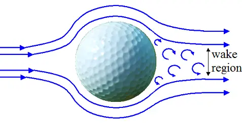 golf ball flying through air