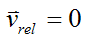 Relative velocity is zero for point o on the gyro top rod