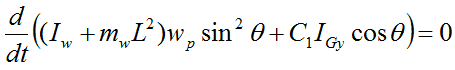 rewriting equation 7 for general gyroscope motion