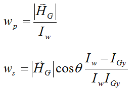 solving for wp and ws for gyroscope wheel in terms of angular momentum HG