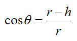 Solving for angle theta in impulse and momentum problem where a ball hits a bump