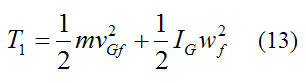 Initial kinetic energy of ball in impulse and momentum problem