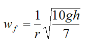 Final equation for wf in impulse and momentum problem where a ball hits a bump 2