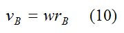 Velocity for point B for instant center case 2