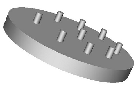 low temperature stirling engine heat exchanger pin fins