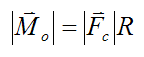 Magnitude of moment caused by force couple