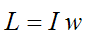 equation for angular momentum
