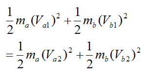 conservation of kinetic energy in collisions