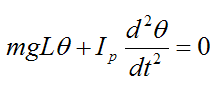 equation for small angle approximation for pendulum