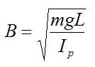constant in pendulum equation