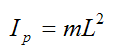 moment of inertia for a simple pendulum