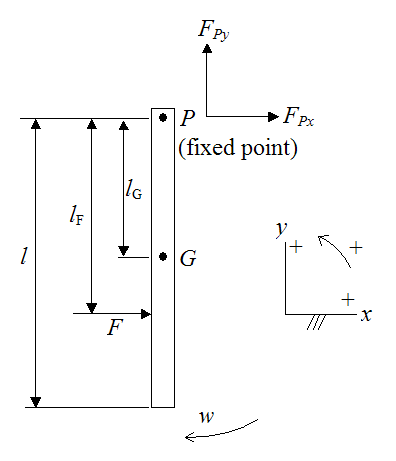 free body diagram of bat