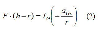 specific moment equation for billiard ball