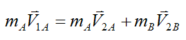 vector equation for billiard ball collision