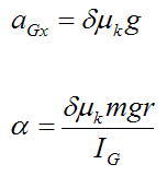 final acceleration equations for relative slipping for billiard ball