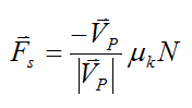 kinetic friction vector of bowling ball