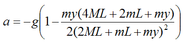 equation for acceleration of bungee jumper 2