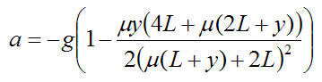 equation for acceleration of bungee jumper 3