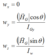 trampoline event somersault and twist angular velocity equations