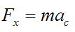 newtons second law applied to horizontal direction for speed skater as he goes around a turn