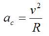 centripetal acceleration of speed skater as he goes around a turn