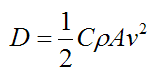 drag equation for skydiving