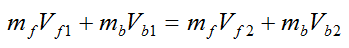 one dimensional momentum equation for soccer kick