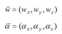 angular velocity and angular acceleration for three dimensions 2