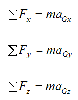 rigid body equations for three dimensions