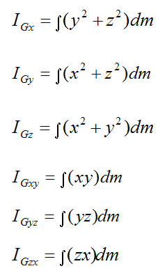 calculating inertia terms for three dimensions 2