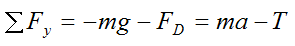 general equation for rocket moving against air drag and gravity 2