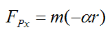 Equation for Fpx for rigid cylinder rolling on rigid surface without slipping
