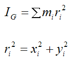 rotational inertia equations