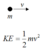 kinetic energy for particle