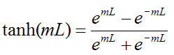 tanh formula